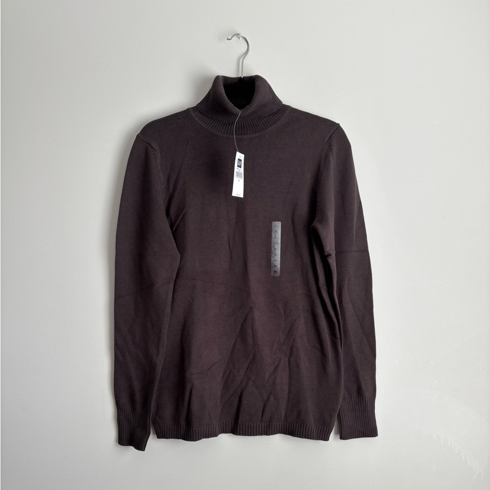 NWT- Women’s  GAP Turtleneck Lightweight Sweater Chocolate Brown- Size XL